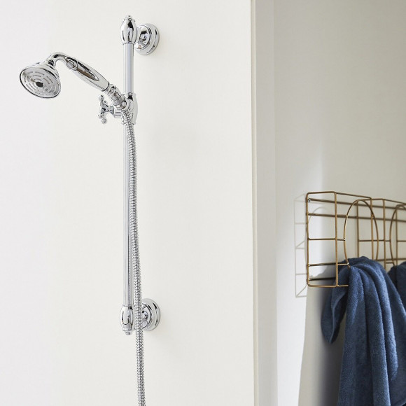 Barre De Douche + Douchette À Main + Flexible De Douche Fairfax