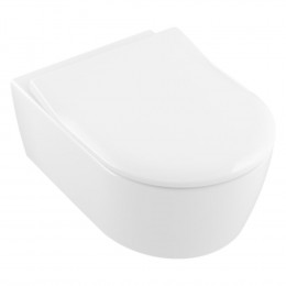 Pack Wc Suspendu Sans Bride Avento + Abattant + Plaque Blanche + Bâti Grohe