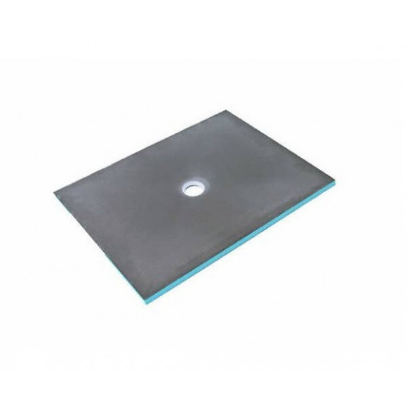 Receveur Écoulement Centré Fundo Primo + Ecoulement Grille Carrée + Kit D Étancheité, 150 X 150, Ecoulement Horizontal