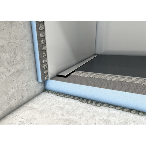 Receveur Fundo Riolito Neo À Carreler Evacuation Linéaire, 180 X 90