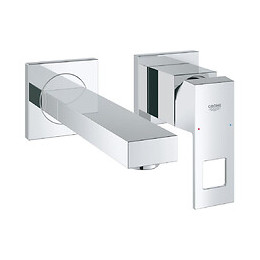 Façade Mitigeur Eurocube 2 Trous Lavabo Taille S Saillie 171 Chromé