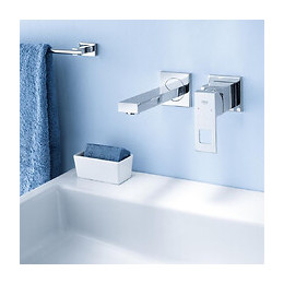 Façade Mitigeur Eurocube 2 Trous Lavabo Taille S Saillie 171 Chromé