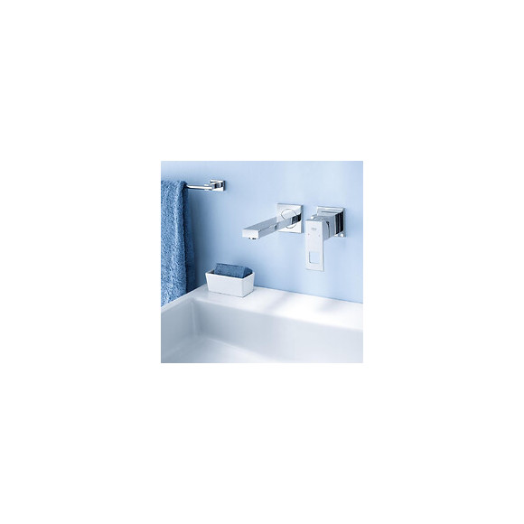 Façade Mitigeur Eurocube 2 Trous Lavabo Taille S Saillie 171 Chromé