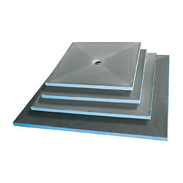 Receveur Écoulement Centré Fundo Primo + Ecoulement Grille Carrée + Kit D Étancheité, 140 X 100, Ecoulement Horizontal