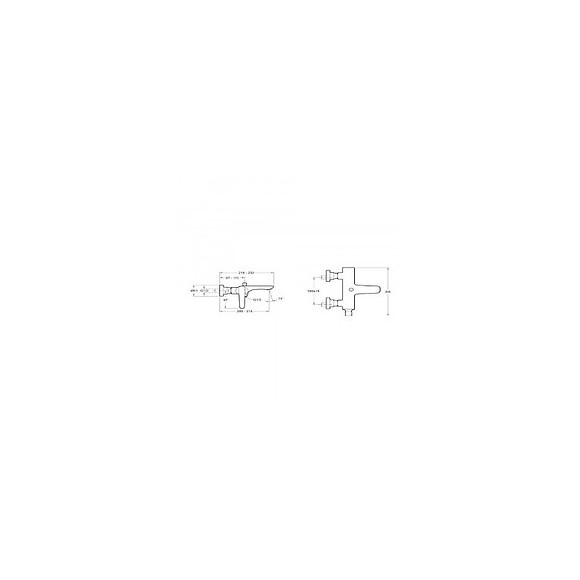 Pack Mitigeur Bain Douche Thermostatique Mural 2 Trous Aleo + Chrome Complet