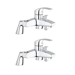 Lot Mitigeur Bain/douche Eurosmart 33303002 X2