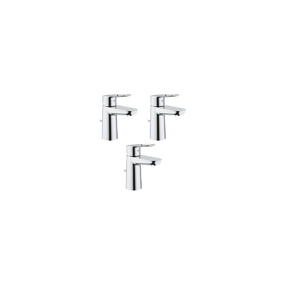 Lot De 3 Robinets Lavabo Bauloop Taille S