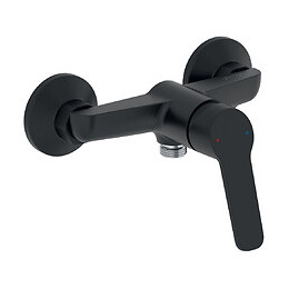 Grohe - Mitigeur Douche Aimé Black + Douchette Shift Ellipse Noire + Flexible Douche Silverflex