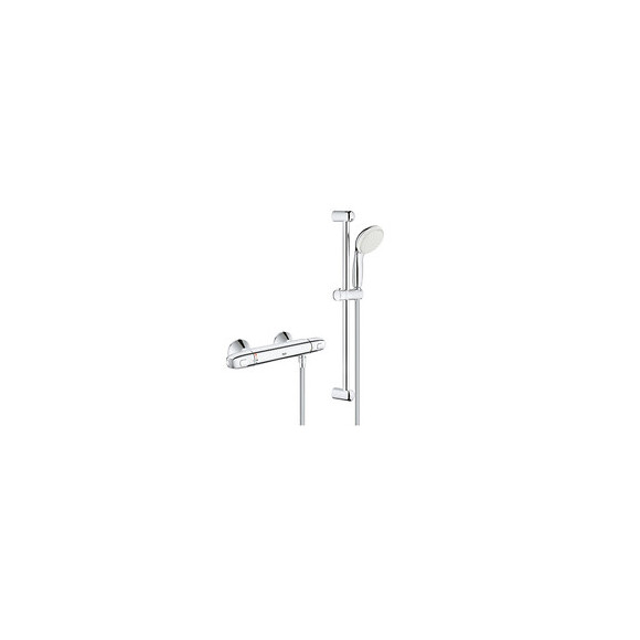 Mitigeur Thermostatique Douche Grohtherm 1000 1/2 Avec Ensemble De Douche 2 Jets