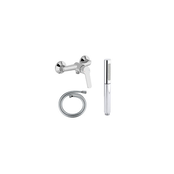 Grohe - Mitigeur Douche Aimé + Douchette Shift Ellipse + Flexible Douche Silverflex