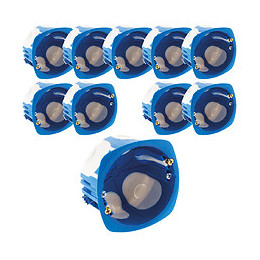 Lot De 10 Boîtes Cloison No Air Multi Mat Ø67 Mm Prof. 40 - Blm