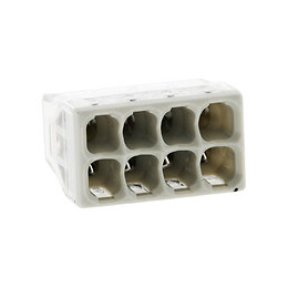 Lot De 10 Mini Bornes De Connexion Rapide S2273 Pour Fils Rigides - 8 Entrées  - Wago