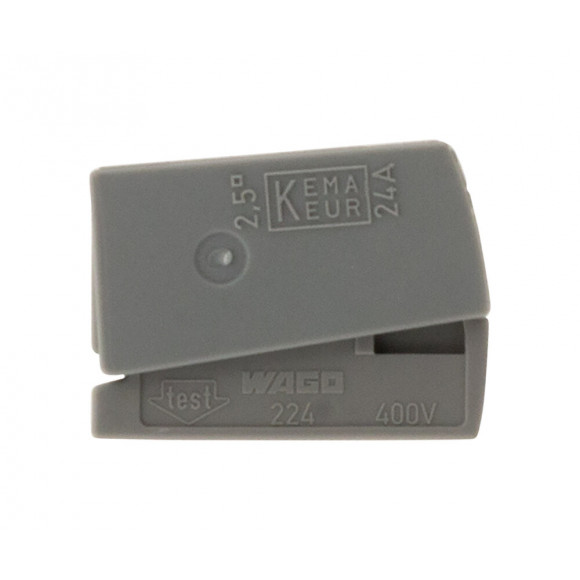 Lot De 6 Mini Bornes De Connexion Rapide S224 Pour Fils Souples Et Rigides - 1 Conducteur Pour Luminaire - Wago