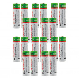 Pack De 40 Piles Rechargeables Hr06 Aa 2500 Mah - Thomson