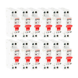 Lot De 12 Disjoncteurs À Vis Ph+n - 32a Nf