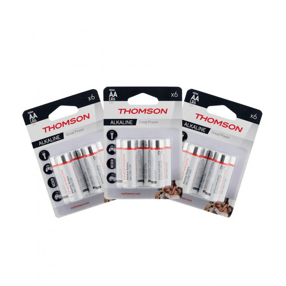 Pack De 18 Piles Alcalines Lr06 Aa 1,5 V - Thomson