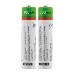 Pack 2x Piles Rechargeables Hr03 Aaa 700 Mah - Thomson