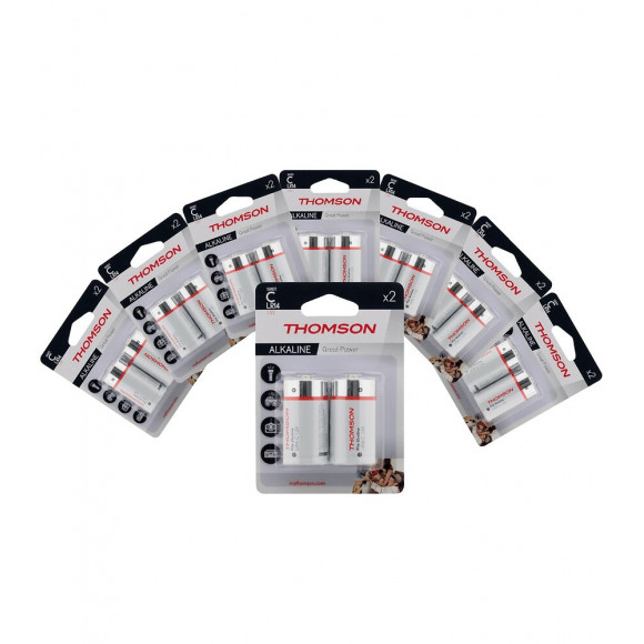 Pack De 16 Piles Alcalines Lr14 C 1,5 V - Thomson