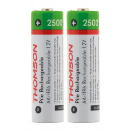 Pack 2x Piles Rechargeables Hr06 Aa 2500 Mah - Thomson