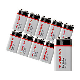 Lot De 10 Piles Alcaline 6lr61 9v - Thomson