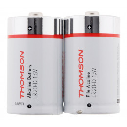 Pack 2 Piles Alcalines Lr20 D 1,5 V - Thomson