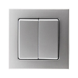 Va & Vient Double 10a Saillie Borne Auto Gris - Bel'vue