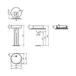 Idéal Standard - Vasque À Poser Conca 45 Cm Blanche