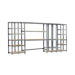 Concept Rangement De Garage Modulö - Longueur 405 Cm - 21 Plateaux