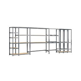 Concept Rangement De Garage Modulö - Longueur 505 Cm - 16 Plateaux