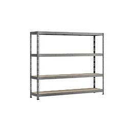 Etagère Rack Charge Lourde - 4 Plateaux - 220 X 60 Cm