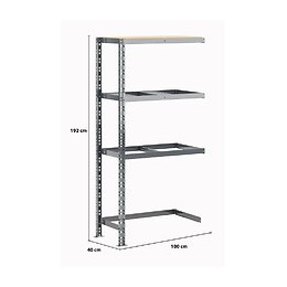 Extension Étagère Charge Lourde - L. 100 Cm - Pour Pneumatique