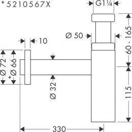 Hansgrohe Siphon Design Flowstar S