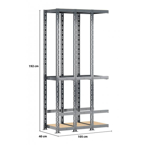 Extension Étagère De Rangement Verticale Modulö - L. 105 Cm
