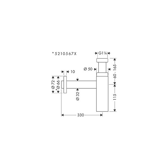 Hansgrohe Siphon Design Flowstar S