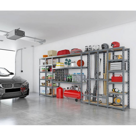 Concept Rangement De Garage Modulö - Longueur 405 Cm - 21 Plateaux