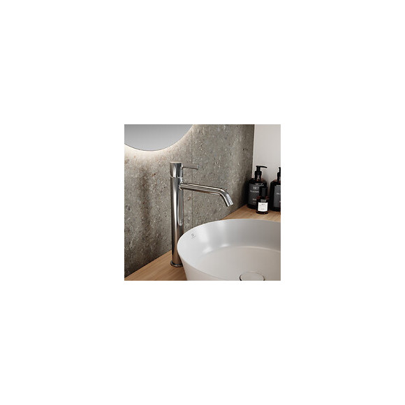 Ideal Standard Mitigeur Lavabo Réhaussé Sans Tirette Sans Vidage Joy Couleur, Chrome