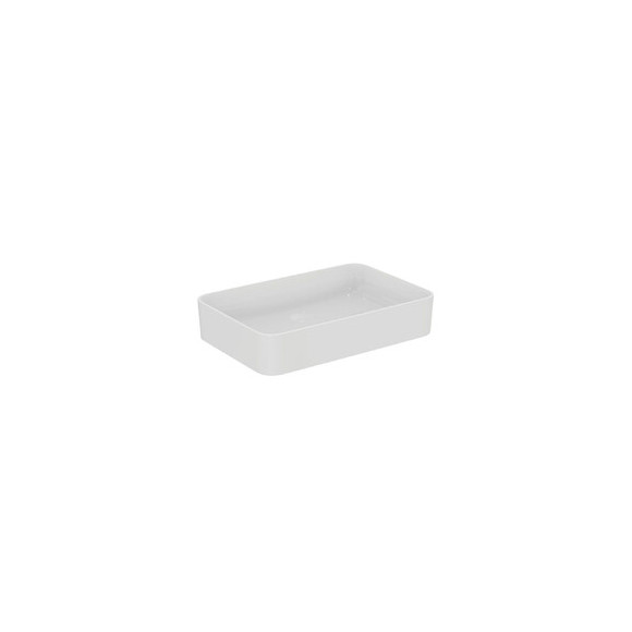 Idéal Standard Pack Vasque À Poser Rectangulaire Conca 60 Cm Blanche + Mitigeur Lavabo Réhaussé Conca Couleur, Chrome