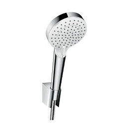 Hansgrohe Pack Pommeau De Douche Rond 2 Jets Vario Chrome + Flexible + Support