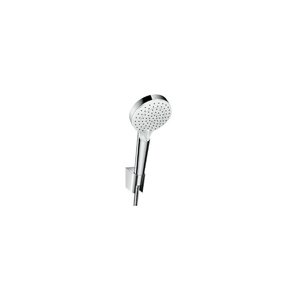 Hansgrohe Pack Pommeau De Douche Rond 2 Jets Vario Chrome + Flexible + Support
