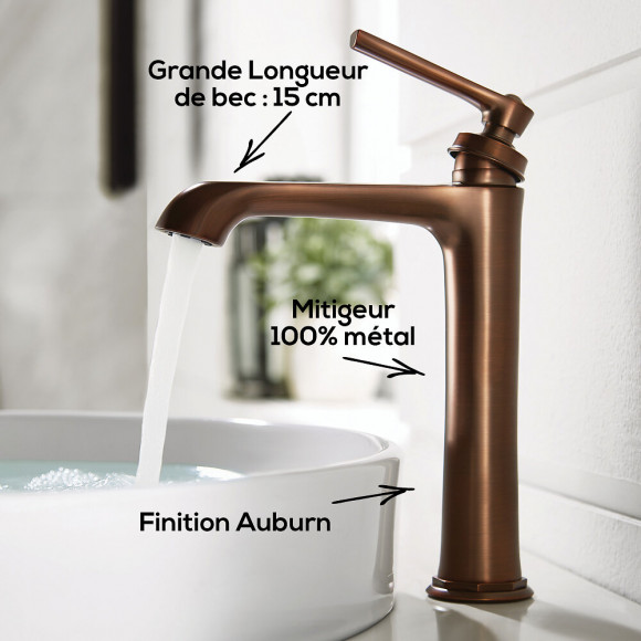 Paini - Mitigeur De Lavabo Ladys 180, Auburn