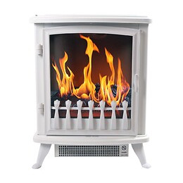 Cheminée Électrique "fire Glass" - Blanche