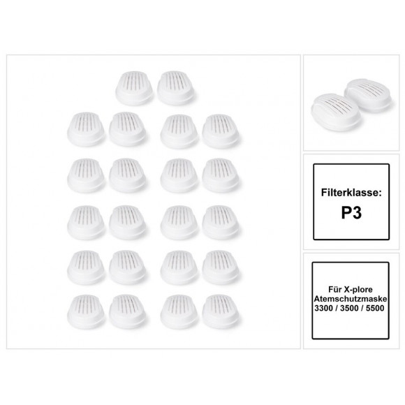 Dräger X-plore P3 R Filtres À Baïonnette Pour X-plore 3300 / 3500 / 5500 ( 6738011 )