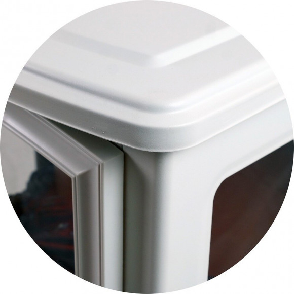 Cheminée Électrique "fire Glass" - Blanche