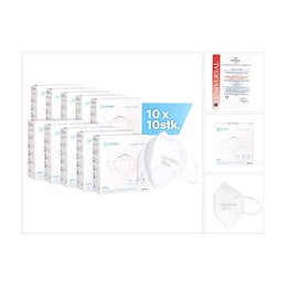 Shengang 100x Ffp2 Masque Ce Certifié Ce Conforme Aux Normes Pharmaceutiques Protection De La Bouche, Du Nez Et De L'haleine 5