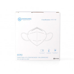 Shengang Masque 10x Ffp2 Certifié Ce, Conforme À La Pharmacie, Bouche Souffle, Nez, 5 Plis Iso9001: 2015 / En149 2001 A1: 200