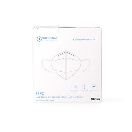 Shengang 20x Ffp2 Masque Certifié Ce Conforme Aux Normes Pharmaceutiques Protection De La Bouche, Du Nez Et De L'haleine 5-pli