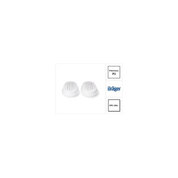 Dräger X-plore P3 R Filtres À Baïonnette Pour X-plore 3300 / 3500 / 5500, 2 Pcs. ( 6738011 )