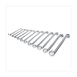 Bgs Technic Jeu De Clés Polygonales Doubles, 12 Pièces, Coudées Sw 6 X 7 - 30 X 32 Mm (1214)