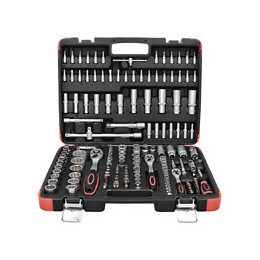 Bgs Technic Jeu De Clés À Douille 172 Pièces. ( 2283 ) Entraînement 6,3 Mm ( 1/4" ) 10 Mm ( 3/8" ) 12,5 Mm ( 1/2" )