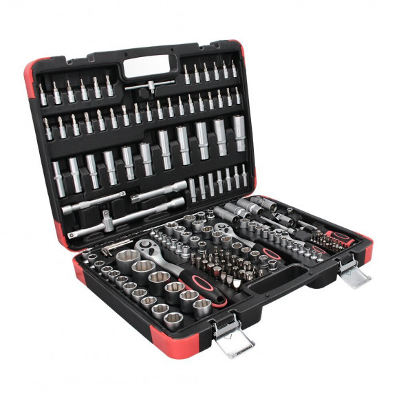 Bgs Technic Jeu De Clés À Douille 172 Pièces. ( 2283 ) Entraînement 6,3 Mm ( 1/4" ) 10 Mm ( 3/8" ) 12,5 Mm ( 1/2" )